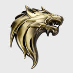 Epic Wolf Head Emblems (1 Pair)