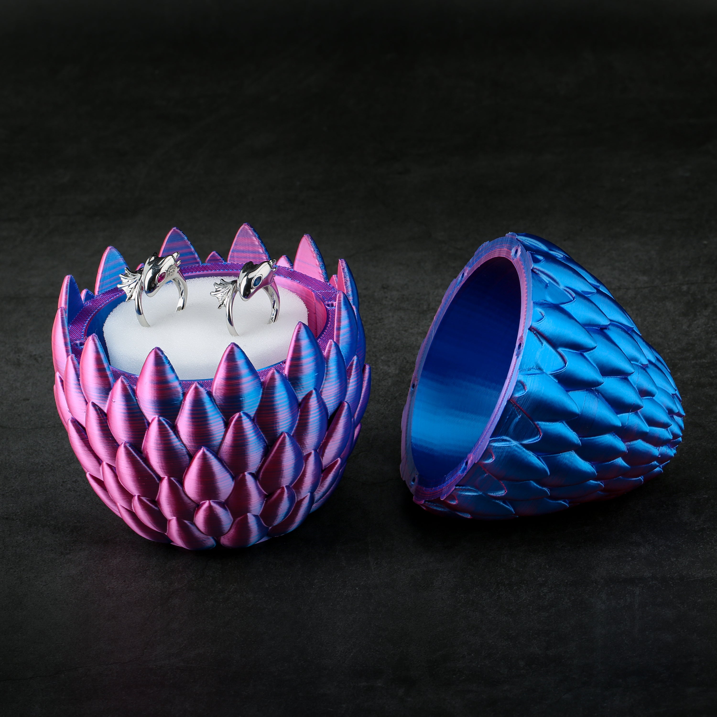 3D Dragon Egg Ring Case