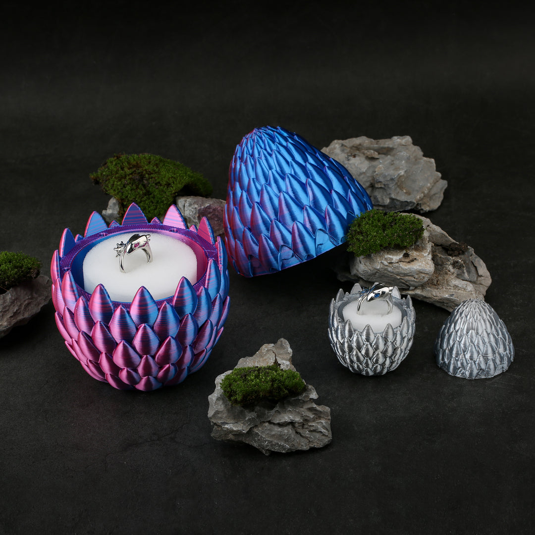 3D Dragon Egg Ring Case